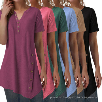 wholesale casual summer loose woman tops blouses ladies t shirt